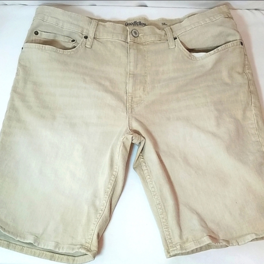 Goodfellow Co Men's Total Flex Slim Tan Jean Shorts Size 40